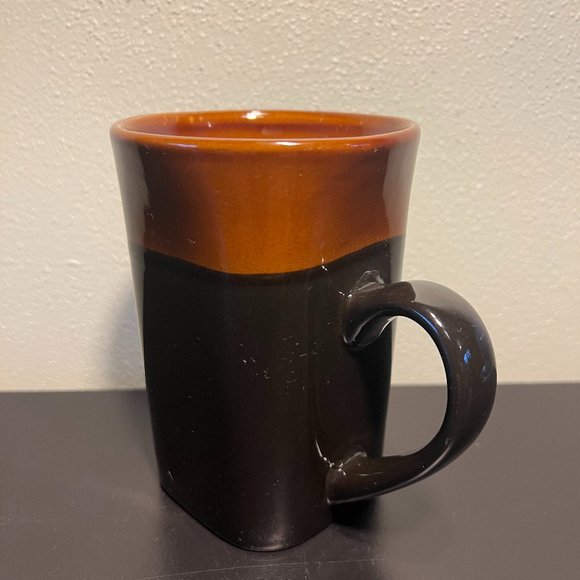 Set of 2 ROYAL NORFOLK Stoneware  Mugs ~ Greenbrier International ~ Dark Brown - Picture 3 of 9